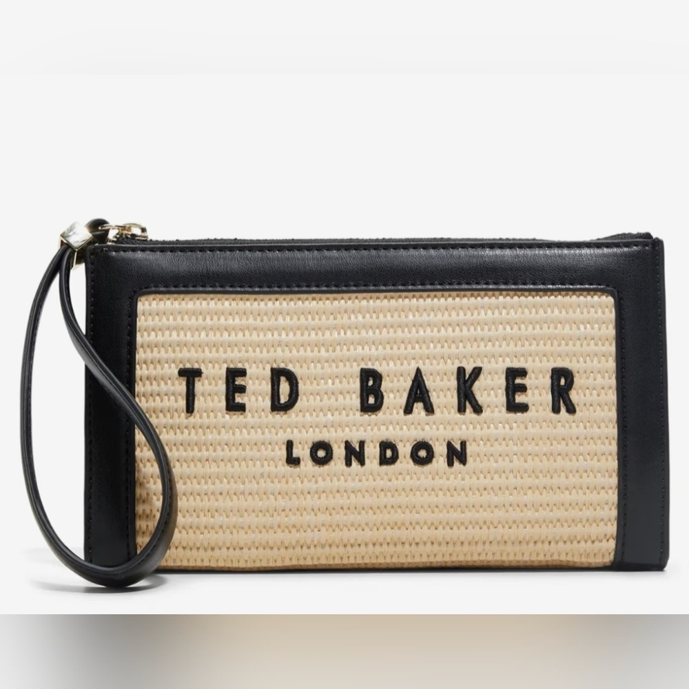 ✨NWT Ted Baker London Naomi Raffia Wristlet
